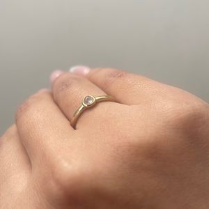 Awe Inspired Moon stone ring Size 5